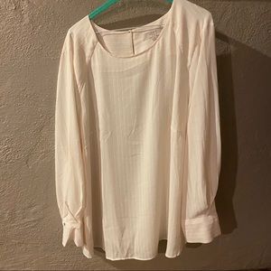 Loft white blouse size 22